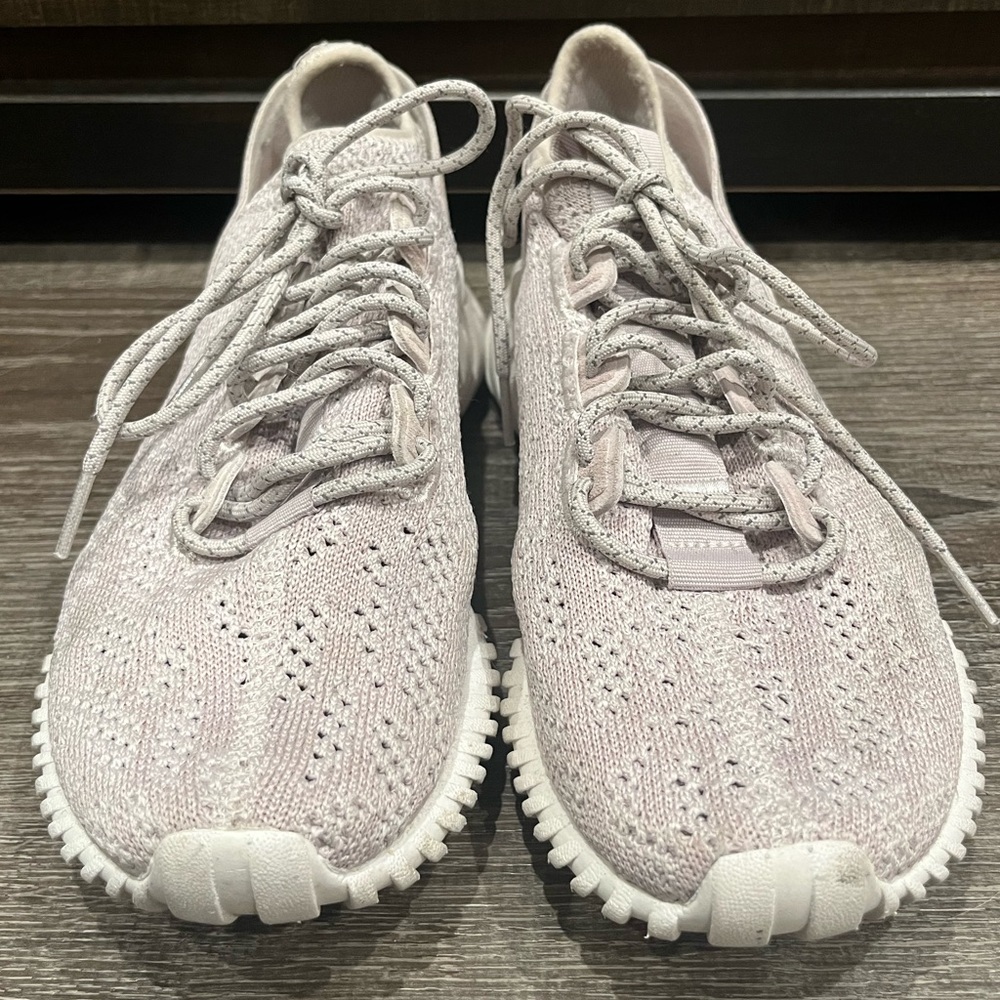Adidas lavender tubular primeknit shoes men’s size 6